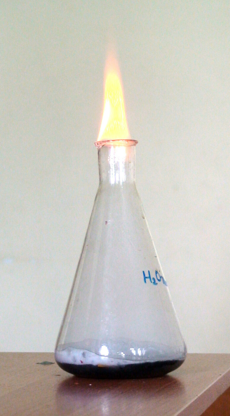 Сгораем водород